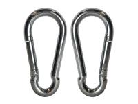 Faithfull Fire Brigade Snap Hook 8mm Zinc Plated (Pack 2)