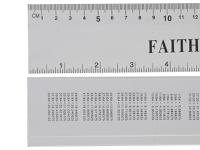 Faithfull Aluminium Rule 300mm / 12in