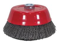 Faithfull Wire Cup Brush 125mm M14x2, 0.30mm Steel Wire