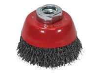 Faithfull Wire Cup Brush 60mm M14x2, 0.30mm Steel Wire