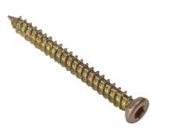 ForgeFix Concrete Frame Screw TORX® Compatible High-Low Thread ZYP 7.5 x 102mm Bag 10