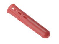 ForgeFix Plastic Wall Plugs Red No.6-8 Box 1000