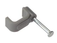 ForgeFix Cable Clip Flat Grey 1.50mm Box 100