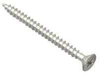 ForgeFix Multi-Purpose Pozi Compatible Screw CSK ST S/Steel 5.0 x 60mm Box 100