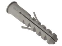 ForgeFix Nylon Wall Plug Rimmed M12 x 60mm Bag 25