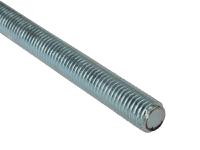 ForgeFix Threaded Rod Zinc Plated M10 x 1m Single