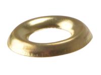 ForgeFix Screw Cup Washers Solid Brass Polished No.8 Bag 200