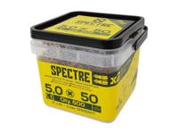 ForgeFix Spectreâ„¢ Pozi Compatible Wood Screw CSK ZYP 5.0 x 50mm Tub 600