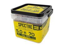 ForgeFix Spectreâ„¢ PZ Compatible Wood Screw CSK ZYP 5.0 x 70mm Tub 450