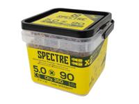 ForgeFix Spectreâ„¢ PZ Compatible Wood Screw CSK ZYP 5.0 x 90mm Tub 350