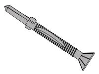 ForgeFix TechFast Timber to Steel CSK/Wing Screw No.5 Tip 5.5 x 100mm Box 100
