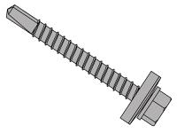 ForgeFix TechFast Roofing Sheet to Steel Hex Screw & Washer No.3 Tip 5.5 x 45mm Box 100