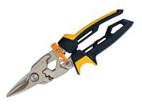 Fiskars PowerGearâ„¢ Aviation Snips Straight Cut 250mm (10in)