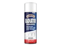 Hammerite Radiator Enamel Aerosol Satin White 400ml