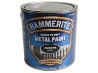 Hammerite Direct to Rust Smooth Finish Metal Paint Black 2.5 Litre