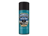 Hammerite Direct to Rust Smooth Finish Aerosol Satin Black 400ml