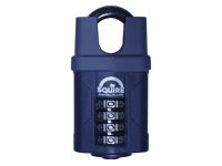 Squire CP40CS Combination Padlock 4-Wheel Closed Shackle 40mm