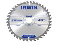 IRWIN® Construction Circular Saw Blade 210 x 30mm x 40T ATB