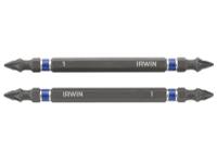 IRWIN® Impact Double-Ended Screwdriver Bits Pozi PZ1 100mm (Pack 2)