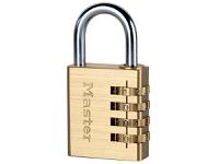 Master Lock Brass Finish 40mm 4-Digit Combination Padlock
