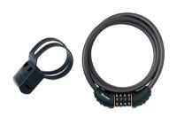 Master Lock Black Braided Steel Combination Cable 1.8m x 10mm