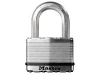 Master Lock Excell™ Laminated Steel 50mm Padlock 4-Pin - 25mm Shackle