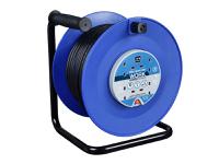 Masterplug Heavy-Duty Cable Reel 240V 13A 4-Socket Thermal Cut-Out 50m