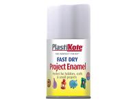 PlastiKote Fast Dry Enamel Aerosol Matt White 100ml