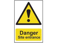Scan Danger Site Entrance - PVC Sign 400 x 600mm