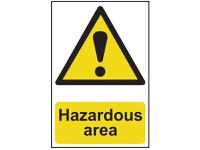 Scan Hazardous Area - PVC Sign 400 x 600mm