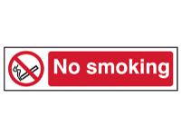 Scan No Smoking - PVC Sign 200 x 50mm