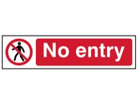 Scan No Entry - PVC Sign 200 x 50mm