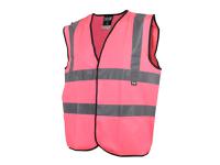 Scan Hi-Vis Waistcoat Pink - L (44in)