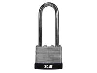 Scan Laminated Steel Padlock 40mm Long Shackle
