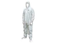 Scan Chemical Splash Resistant Disposable Coverall White Type 5/6 L (39-42in)