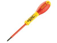STANLEY® FatMax® VDE Insulated Screwdriver Phillips Tip PH0 x 75mm