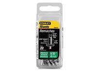 STANLEY® 1-PAA52 Aluminium Rivets Short 4 x 3mm Pack of 20