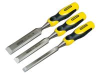 STANLEY® DYNAGRIP™ Bevel Edge Chisel with Strike Cap Set, 3 Piece