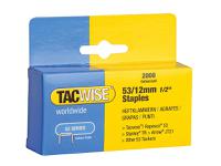 Tacwise 53 Light-Duty Staples 12mm (Type JT21 A) (Pack 2000)