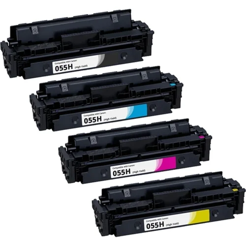 Compatible Canon 3017C002 055H New Chip Yellow Colour Laser Toner 5900 Page Yield 