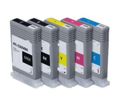 Compatible Canon 3490C001 PFI030C Cyan Ink Tank Cartridge 55ml 