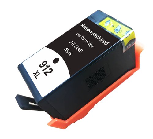 Compatible HP 912XL 3YL84AE Black Ink Tank Cartridge 1500 Page Yield Not compatible with HP Plus