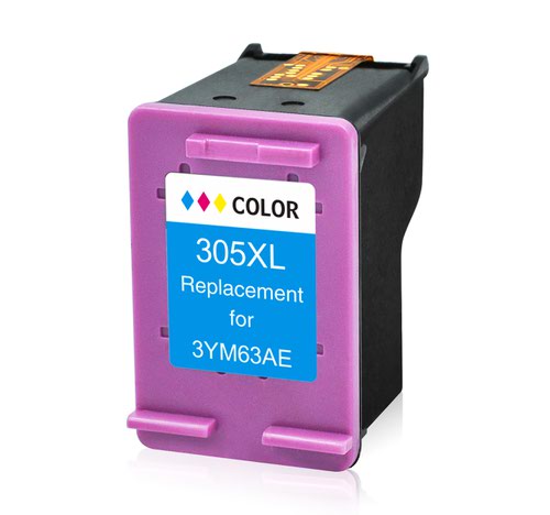 Compatible HP 3YM63AE 305XL TriColour Ink Cartridge 18ml 370 Page Yield Not Compatible with HP Plus