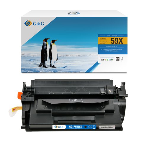 Compatible HP 59X New Chip CF259X Black Toner 10000 Page Yield