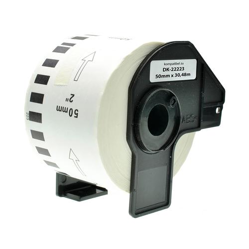 Compatible Brother DK22223 White Labels 50mmx30 48m 