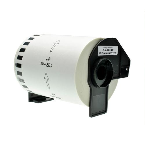 Compatible Brother DK22243 White Labels 102mmx30/48m