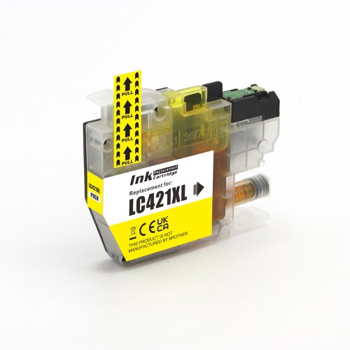 Compatible Brother LC421XLY Yellow Inkjet Cartridge 500 Page Yield 