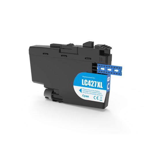 Compatible BROTHER LC427XLC Cyan Ink Tank Cartridge 5000 Page Yield 