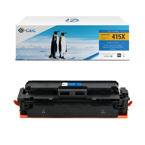 Compatible HP 415X New Chip W2030X Black Toner 7500 Page Yield