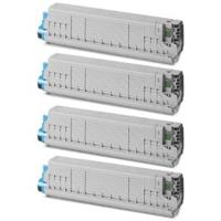 Remanufactured OKI 46861307 C834 C844 Cyan Laser Toner Colour 10000 Page Yield